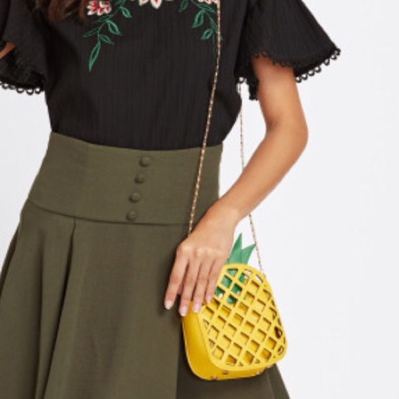 🎁 Small Crossbody Shoulder Pineapple Bag - Picture 6 of 7